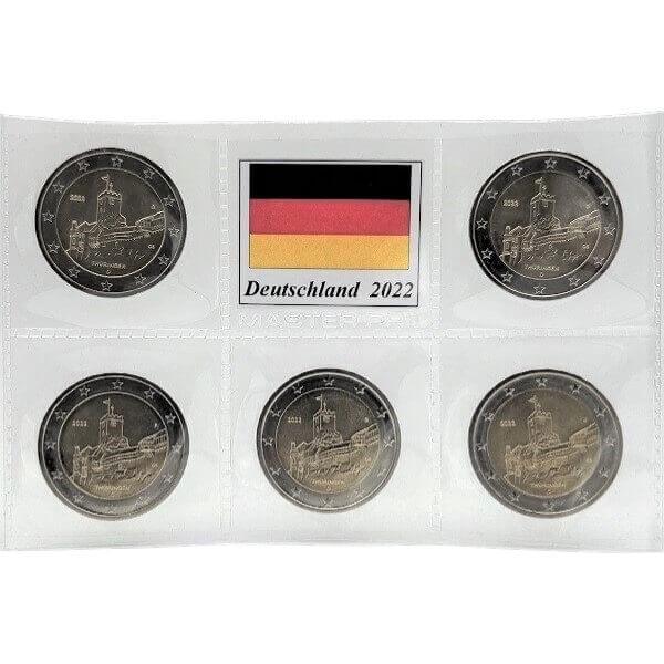 Deutschland_2euro_2022_Thüringen_Wartburg_bei_Eisenach_Satz_5Stk2.jpg
