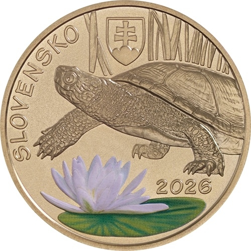 Slowakei_2026_5euro_Fauna_und_Flora_Europäische_Sumpfschildkröte.jpg